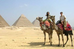 Camel ride at Giza Pyramids